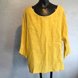 Made in Italy linen blouse size large